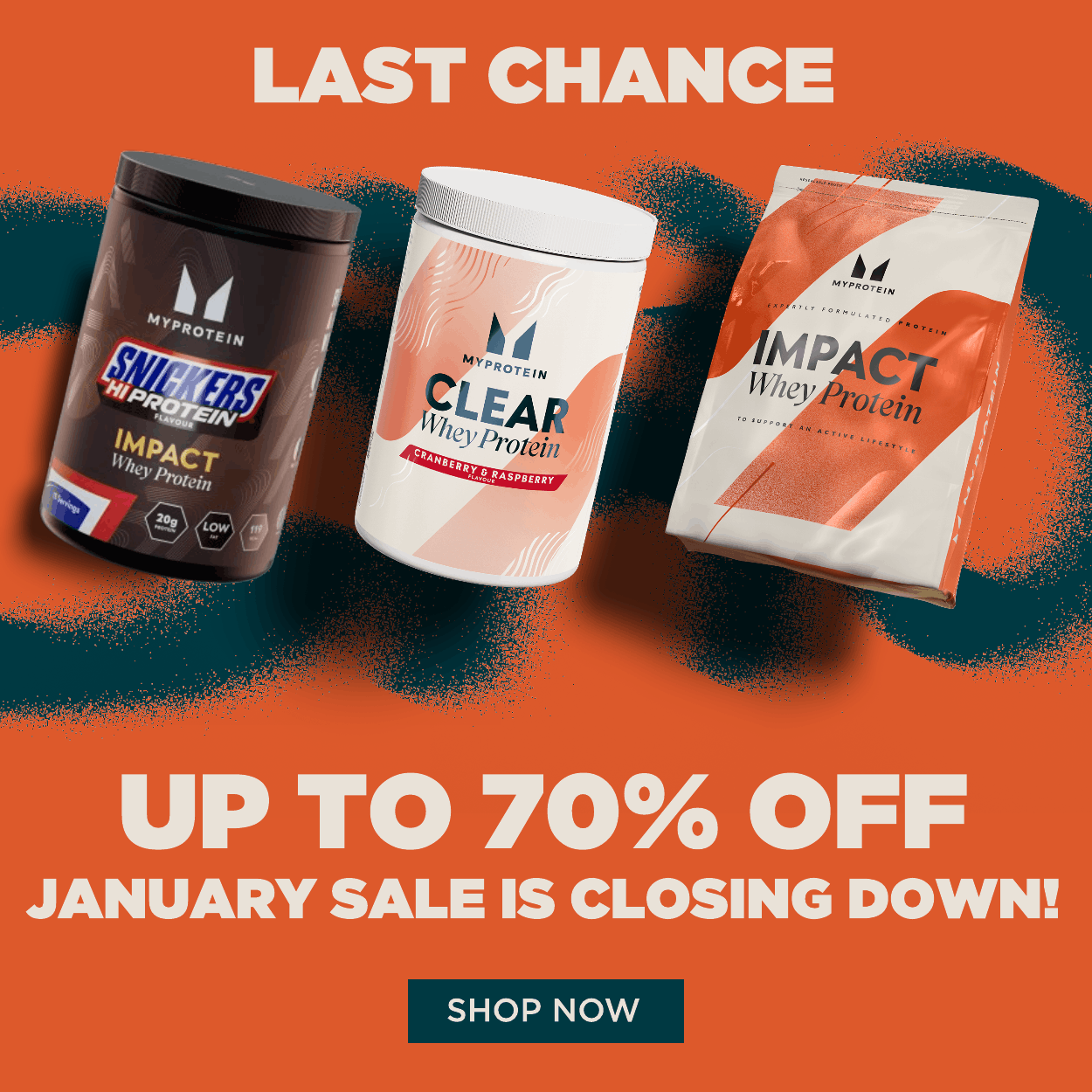 January sale is closing down! Up to 70% off