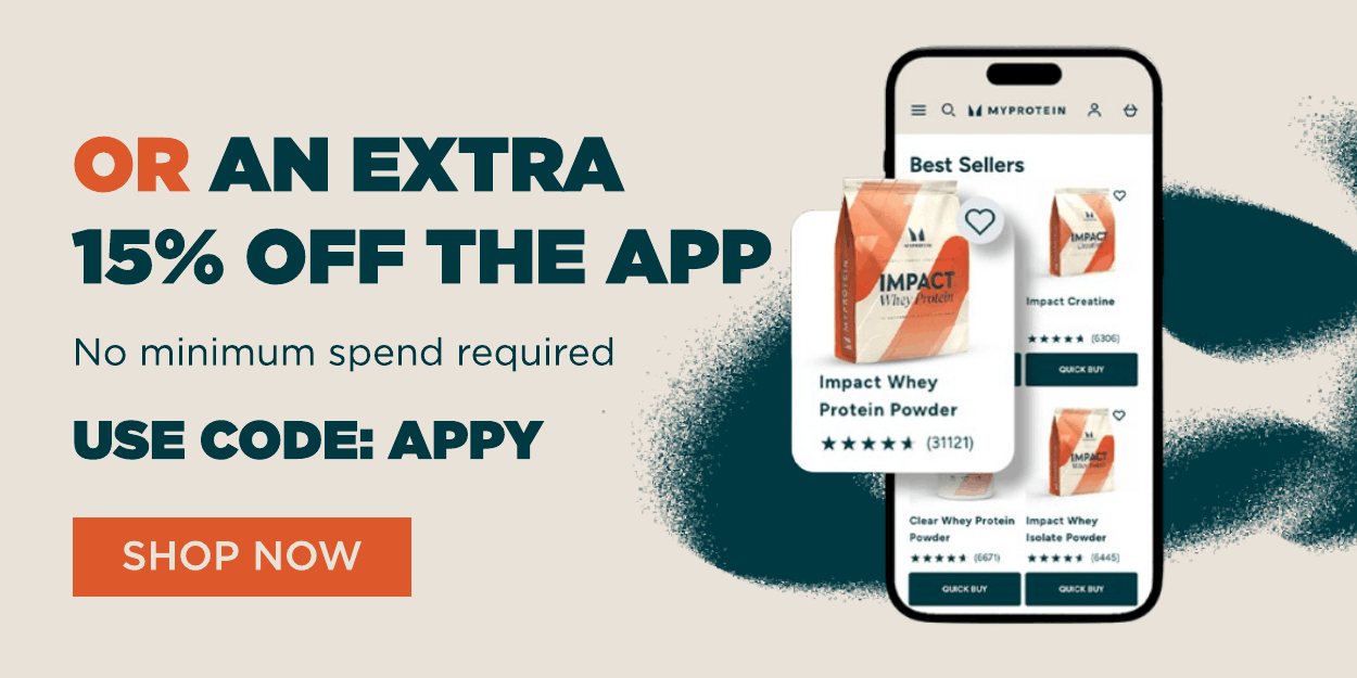 Extra 15% off when you shop through the app