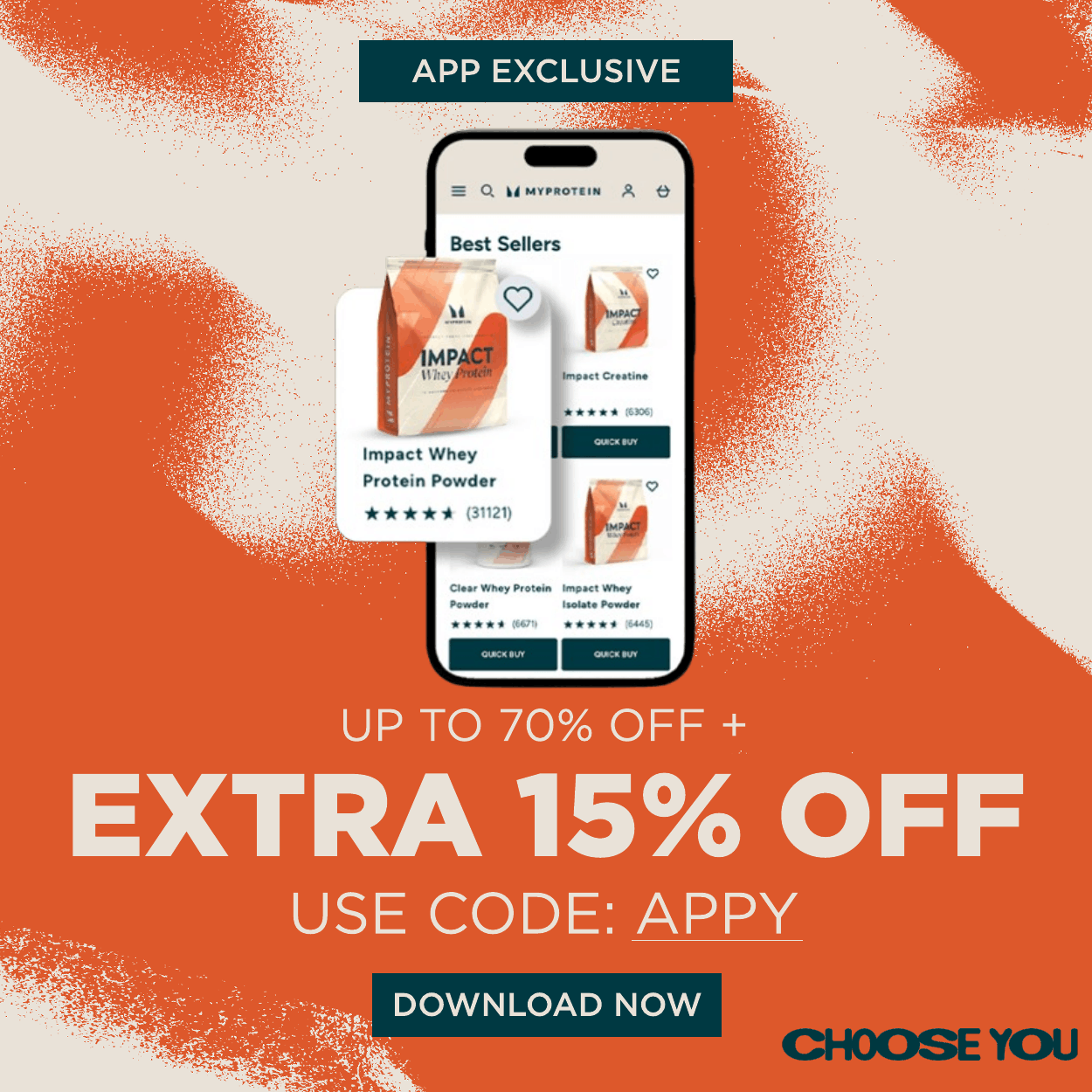 EXTRA 15% OFF ON THE APP.