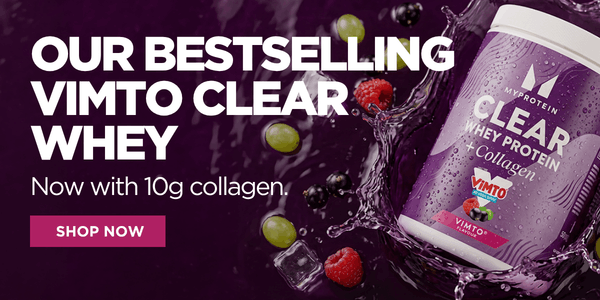 Our bestselling Vimto Clear Whey