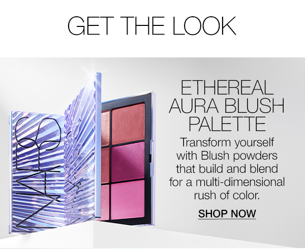 Transform yourself with the Ethereal Aura Blush Palette’s multi-dimensional powders.