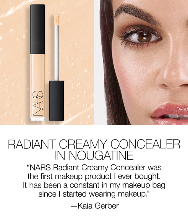 “NARS Radiant Creamy Concealer was the first makeup product I ever bought. It has been a constant in my makeup bag since I started wearing makeup." —Kaia Gerber