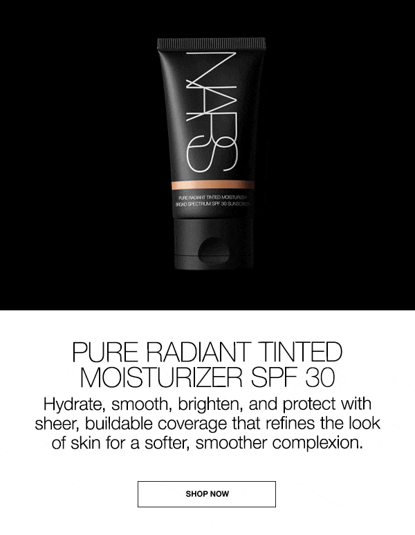Slot 6: Hydrate, smooth, brighten, and protect with Pure Radiant Tinted Moisturizer SPF 30.