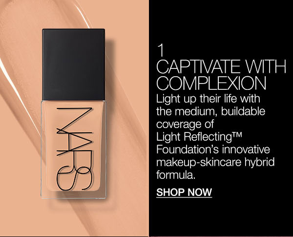 1. Light up their life with Light Reflecting™ Foundation’s medium, buildable coverage.