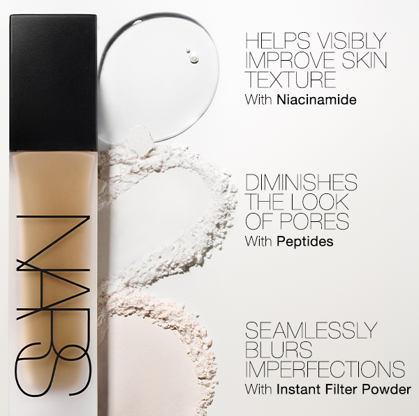 Niacinamide helps visibly improve skin texture, Peptides diminish the look of pores, and Instant Filter powder seamlessly blurs imperfections.