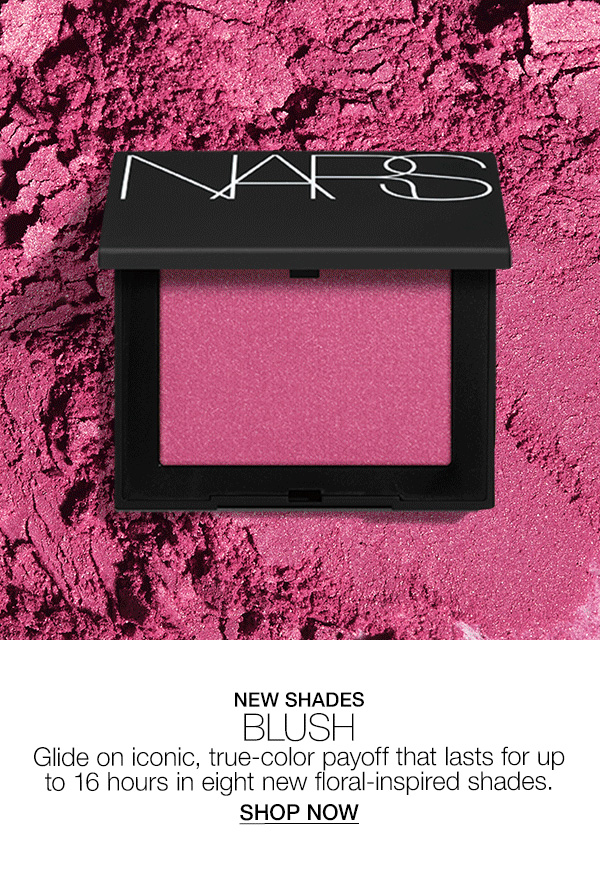Glide on eight new floral-inspired shades of iconic Blush’s true-color payoff.