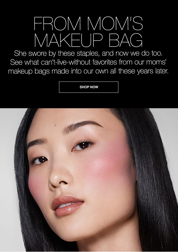 See what can’t-live-without favorites from our moms’ makeup bags made into our own all these years later.
