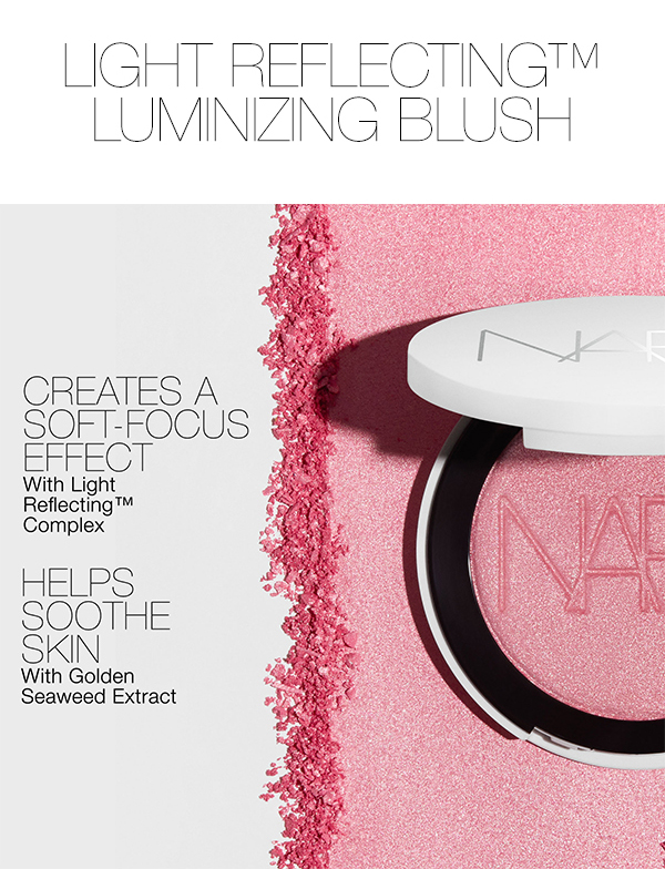Light Reflecting™ Luminizing Blush creates a soft-focus effect with Light Reflecting™ Complex and helps soothe skin with Golden Seaweed Extract.
