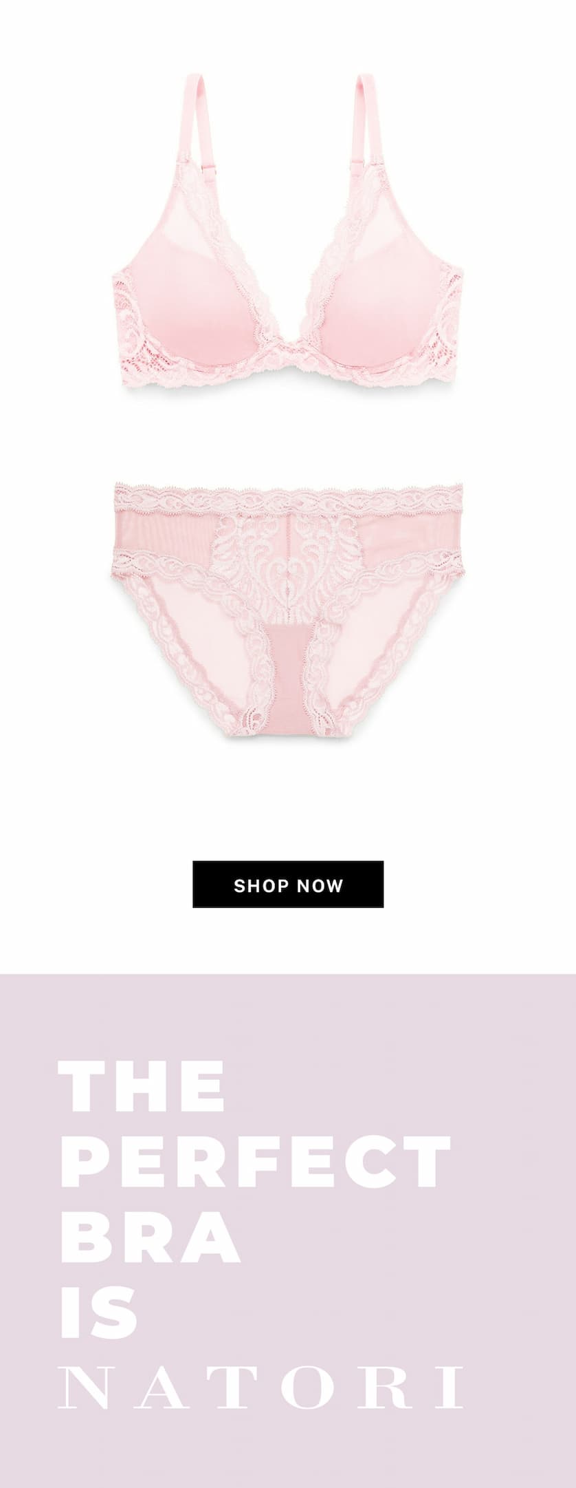 Make it a matching set: The Feathers Plunge Bra and Hipster