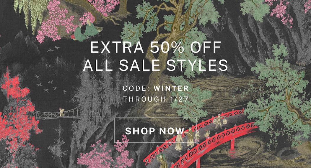 Extra 50% Off Sale Styles. Offer valid now through 1/27.