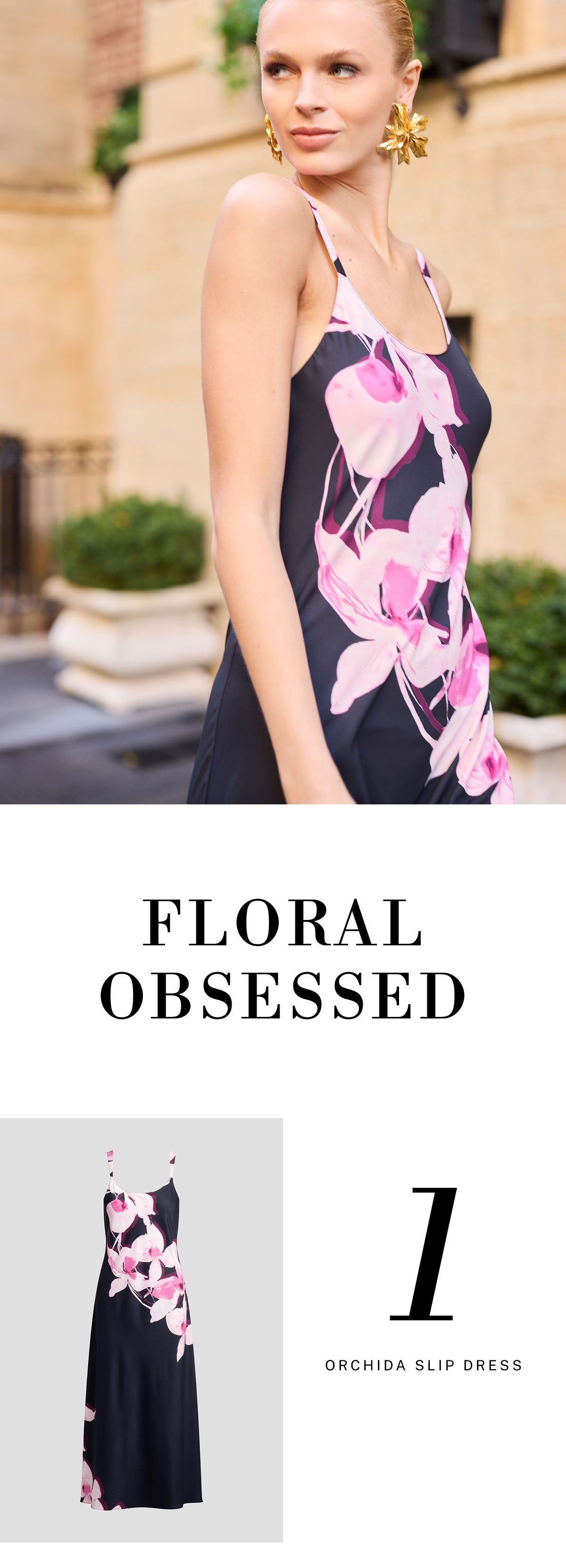 All things floral: Orchida Slip Dress