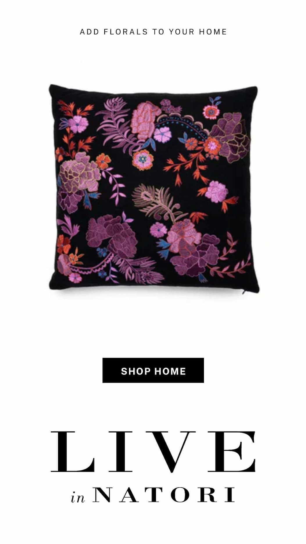 Add florals to your home.