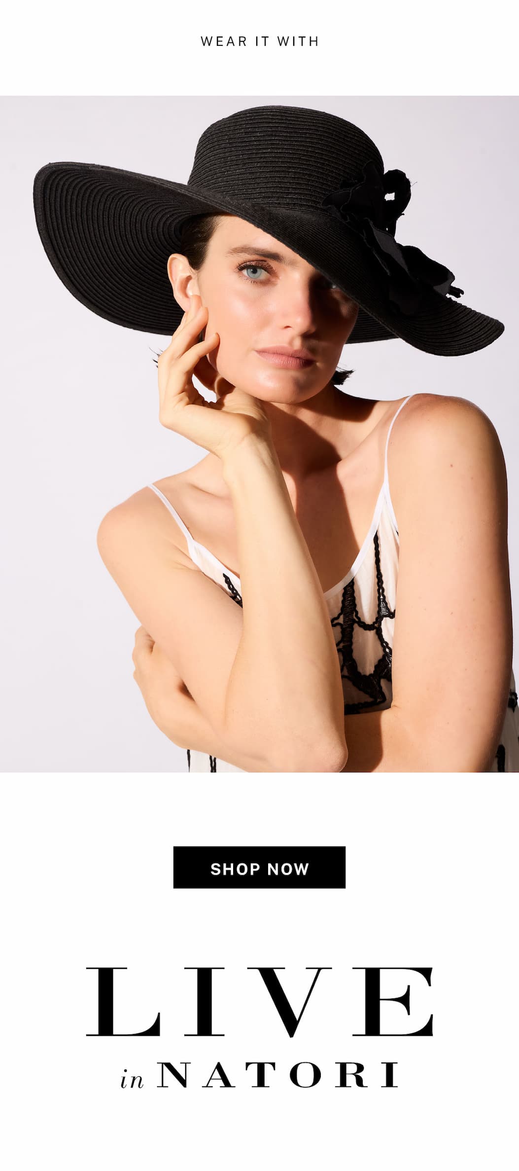 Wear it with a hat.