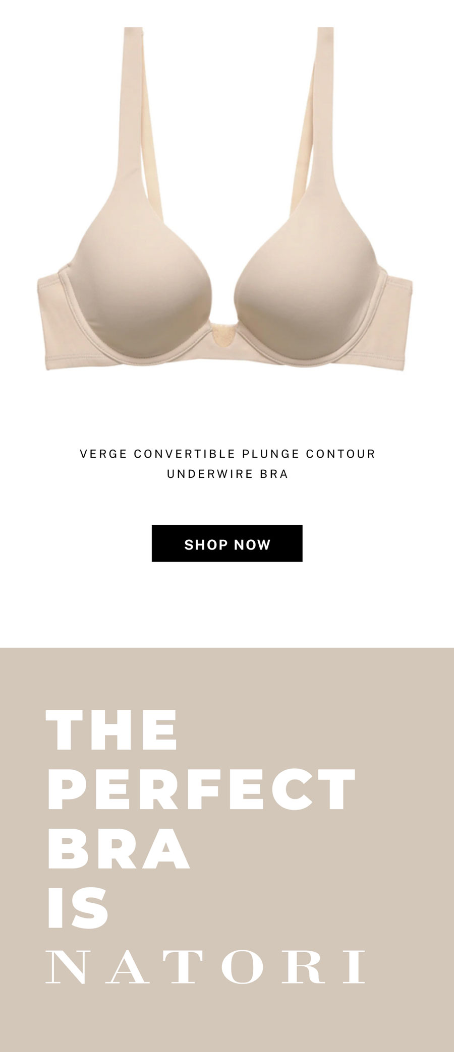 The Verge Convertible Plunge Contour Underwire Bra