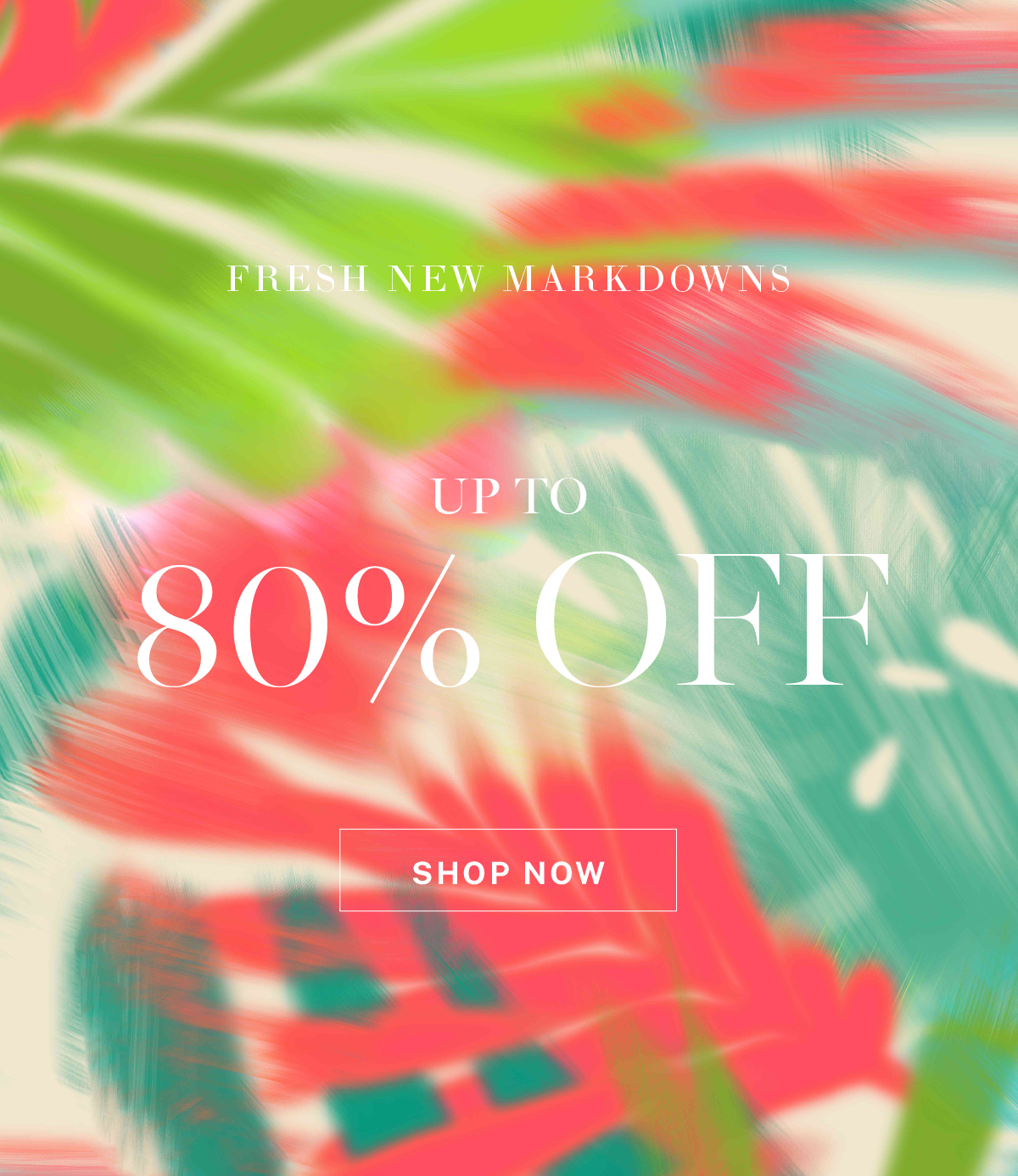 Up to 80% off sale styles.