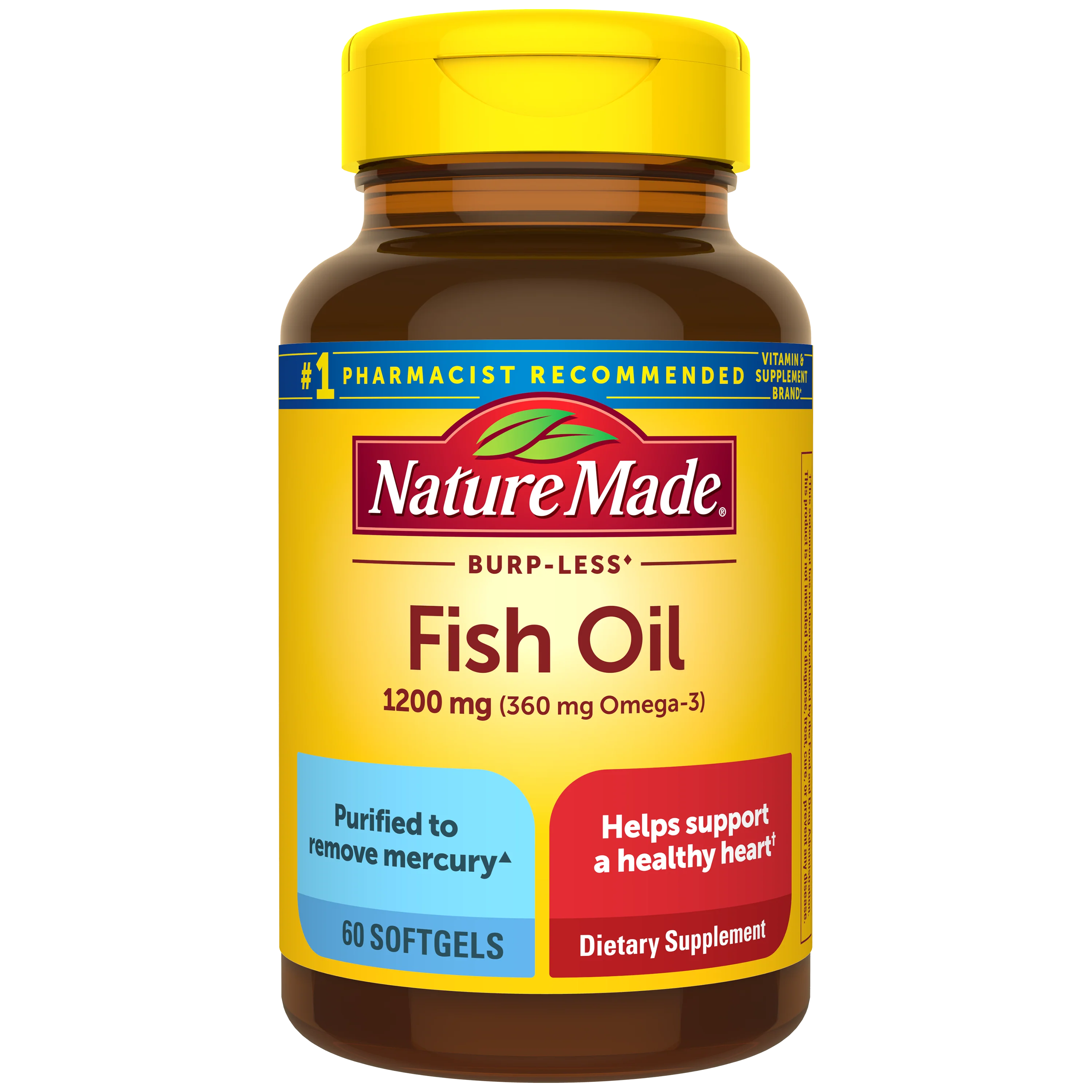 Image of Burp-Less♦ Fish Oil 1200 mg Softgels