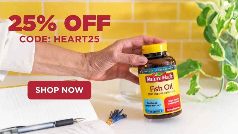 25% OFF Heart Supplements with code: HEART25