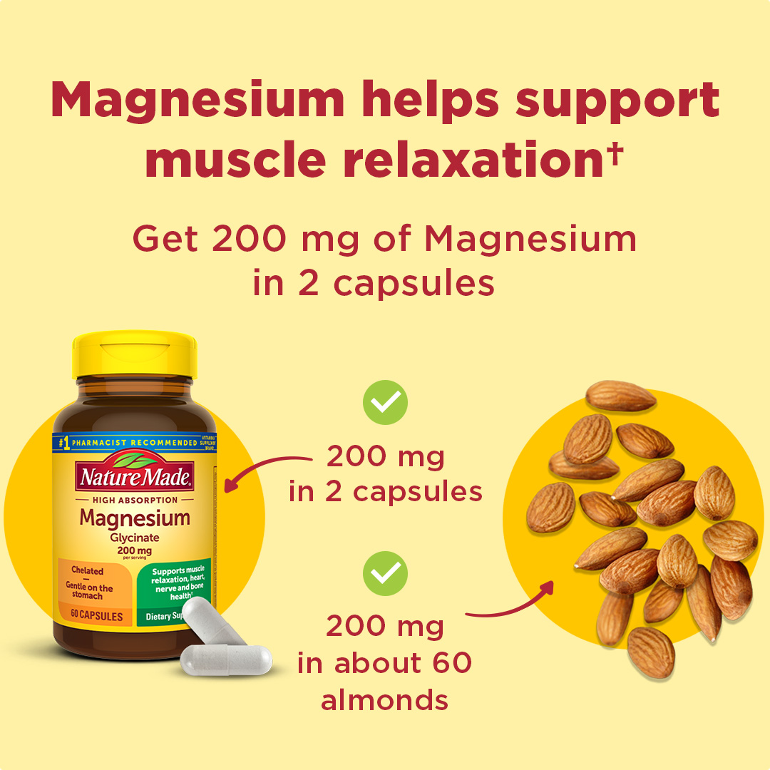 Magnesium helps support muscle relaxation