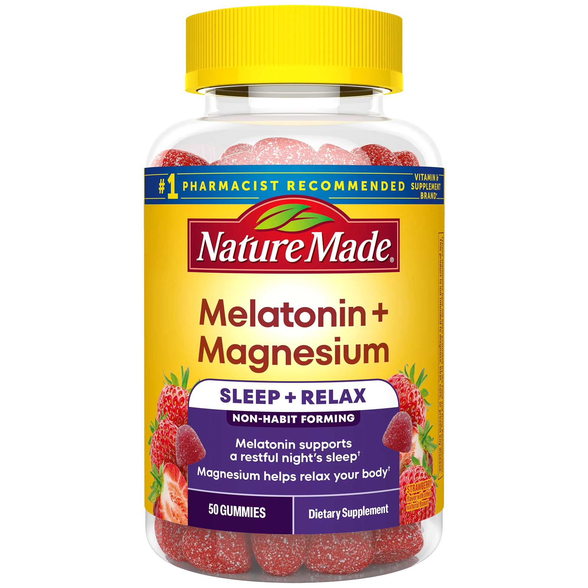 Image of Melatonin 3 mg + Magnesium 100 mg Sleep and Relax Gummies