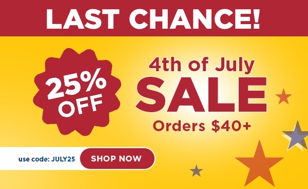 4th of July SALE | 25% OFF Orders $40+ | use code: JULY25 | SHOP NOW