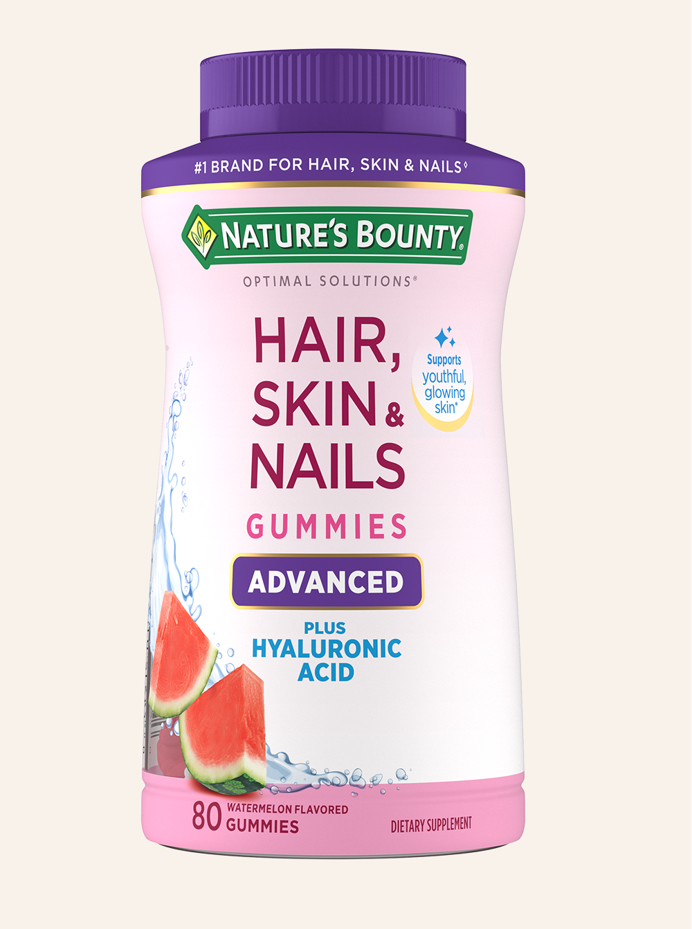 Advanced Hair, Skin & Nails + Hyaluronic Acid 