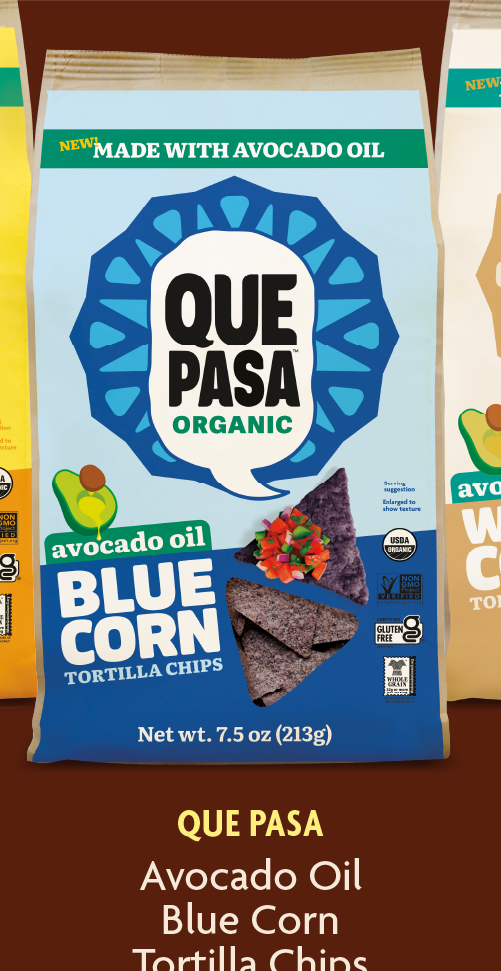 Avocado Oil Blue Corn Tortilla Chips 