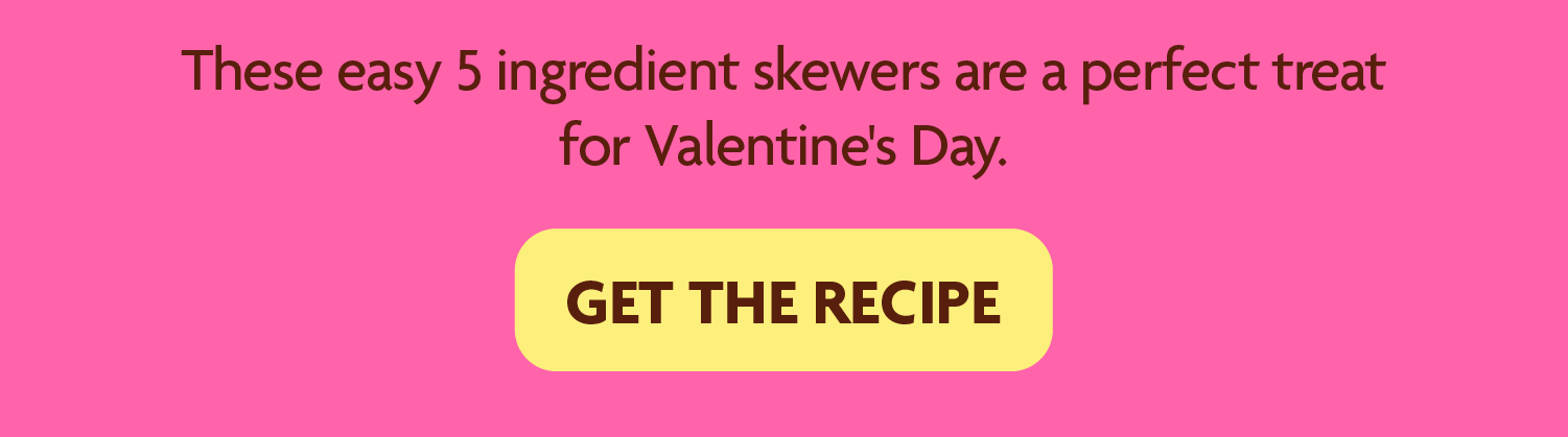 Red Berry Love Crunch Vegan Chocolate Truffle Fruit Skewers   These easy 5-ingredient Skewers are perfect for Valentine's Day   GET THE RECIPE 