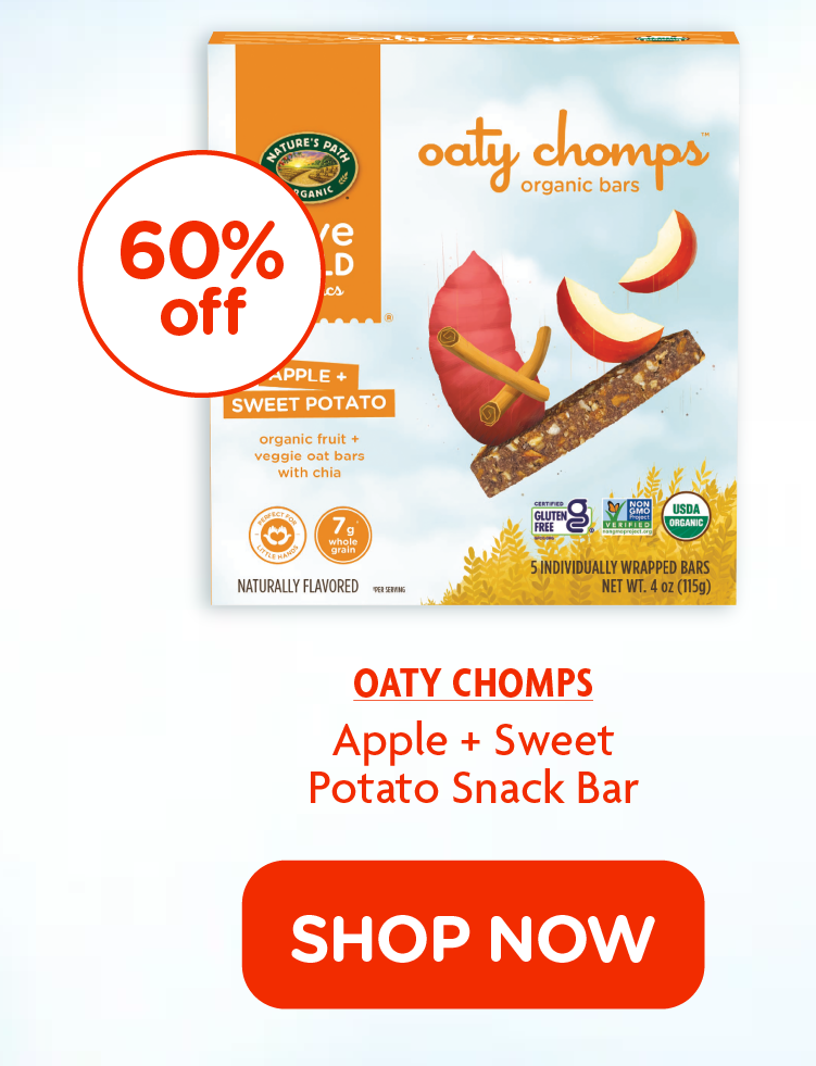 Love Child Organics Oaty Chomps Apple + Sweet Potato Snack Bar 4oz Box