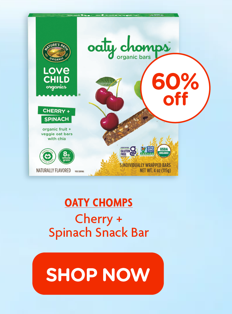 Love Child Organics Oaty Chomps Blueberry + Carrot Snack Bar 4oz Box