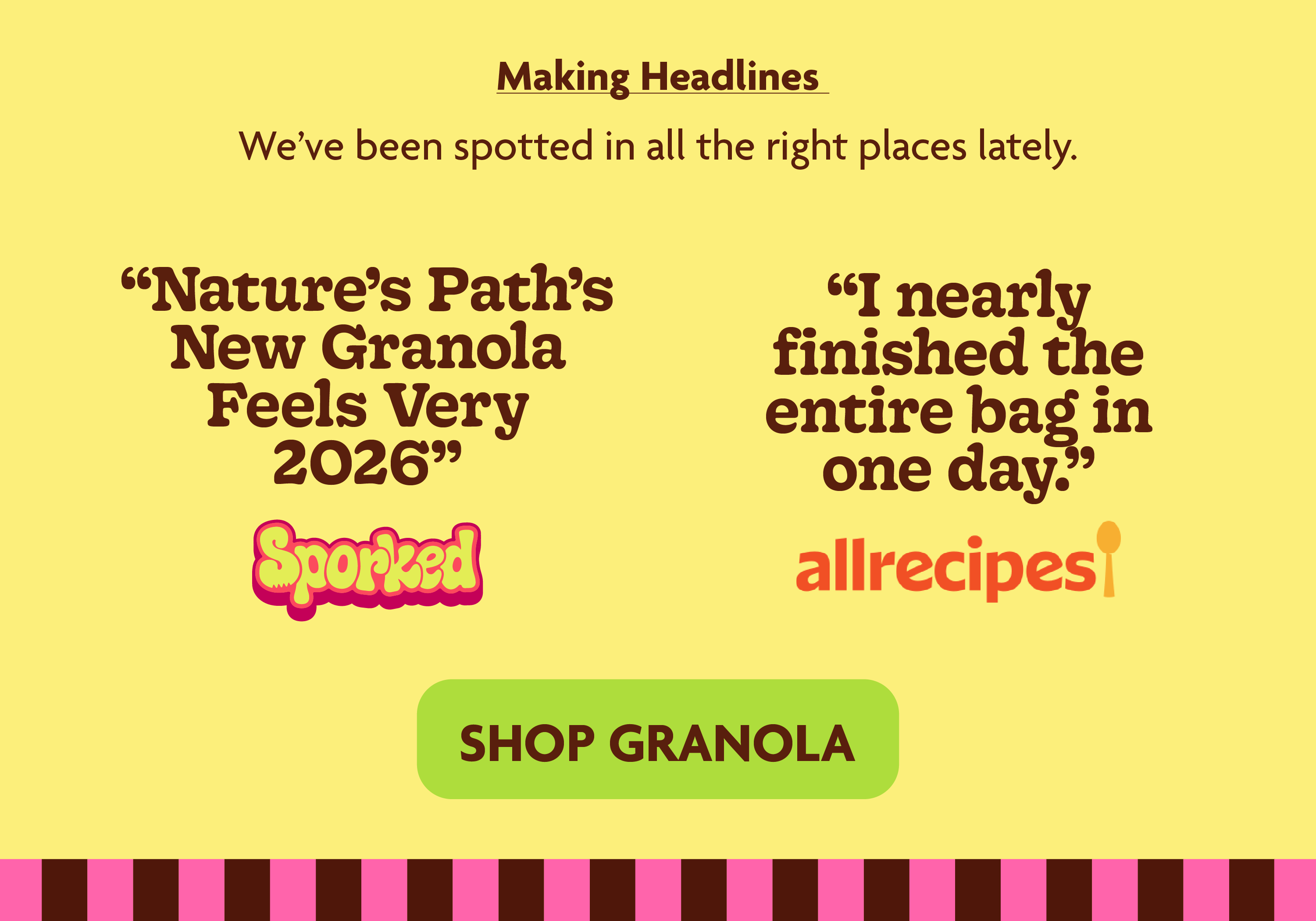 We’ve been spotted in all the right places lately.