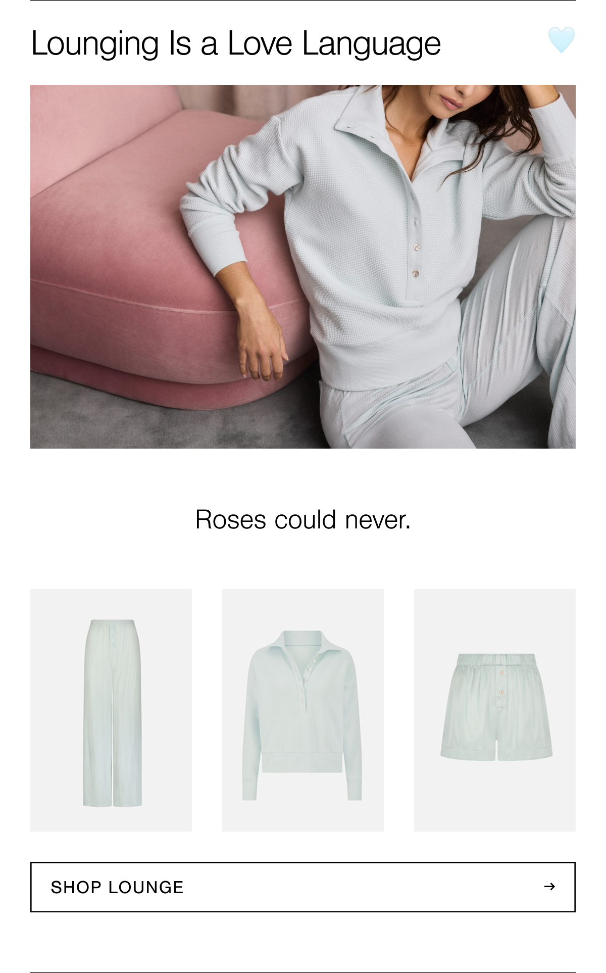 Ultra plush. Preppy Cool. A slouchy pullover with a deep rib collar and mother-of-pearl buttons, in a luxuriously cozy ultra plush cotton waffle jacquard. Shop Lounging is a Love Language.