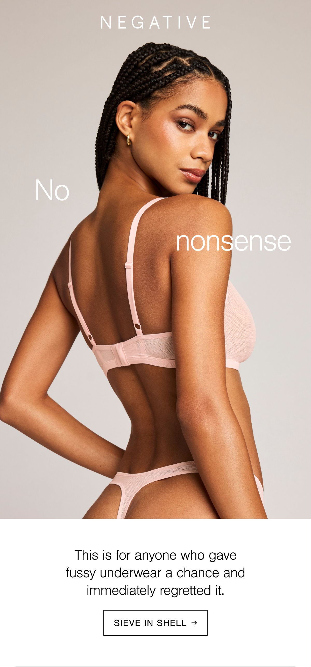 Made from a sheer Belgian power micromesh. Shop new Sieve in Shell: a rose-tinted cherry blossom blush pink tone. 