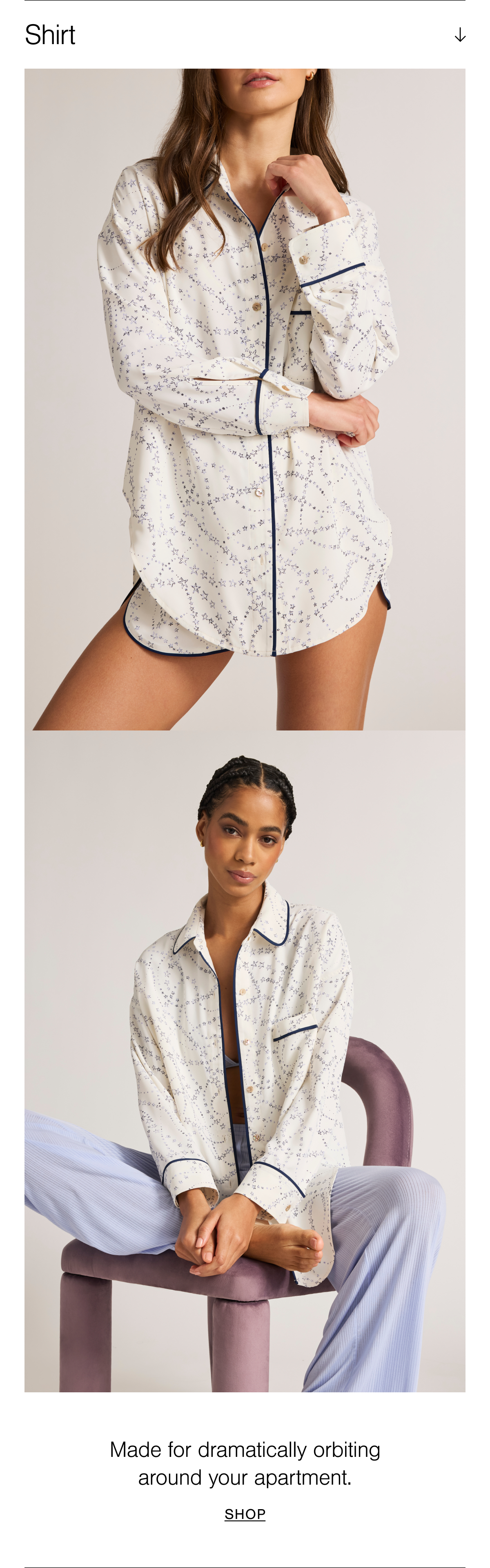 Made for dramatically orbiting around your apartment. Shop the Supreme Shirt in Celestial.
