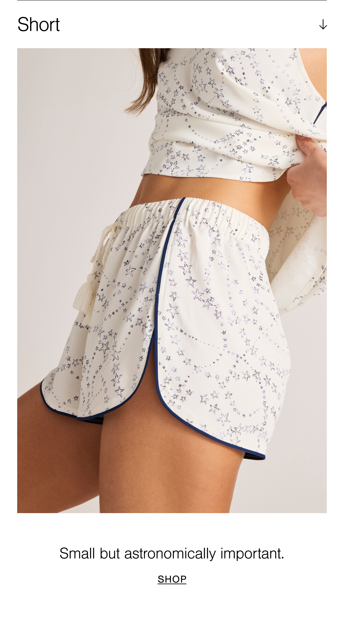 Small but astronomically important. Shop the Supreme Short in Celestial.