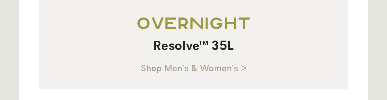 Overnight: Resolve™ 35L 