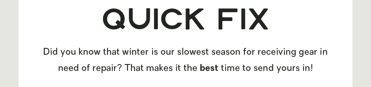 Quick Fix