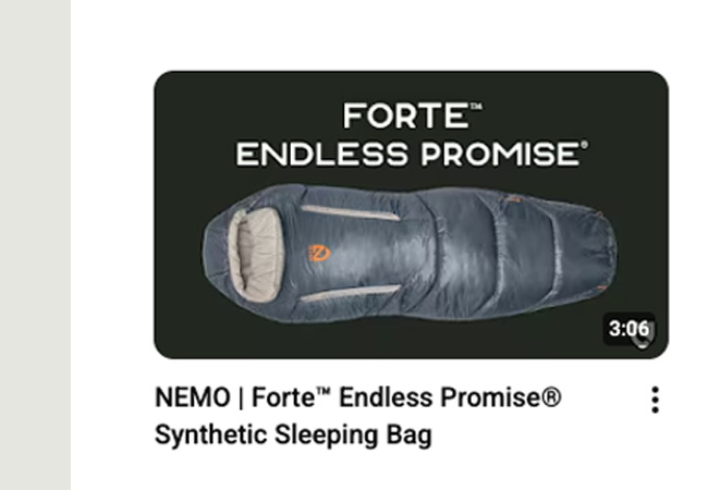 Forte™ Endless Promise® Synthetic Sleeping Bag
