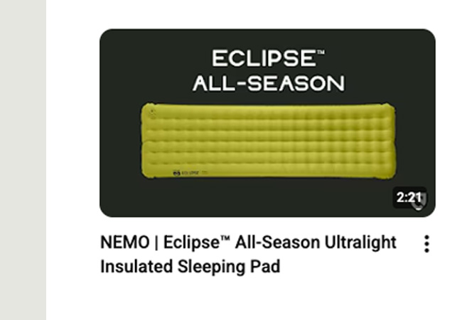 Eclipse™ All-Season Ultralight Insulated Sleeping Pad