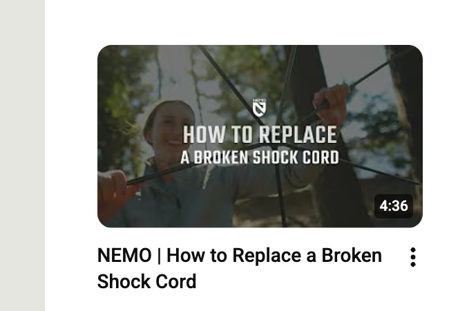 How to Replace a Broken Shock Cord