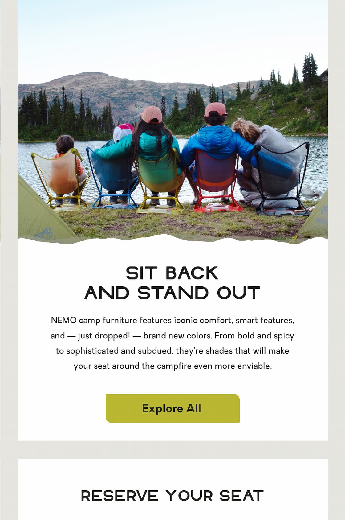 Sit Back and Stand Out
