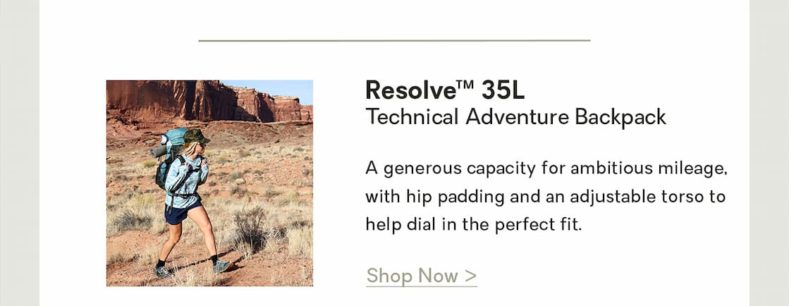 Resolve™ 35L Technical Adventure Backpack