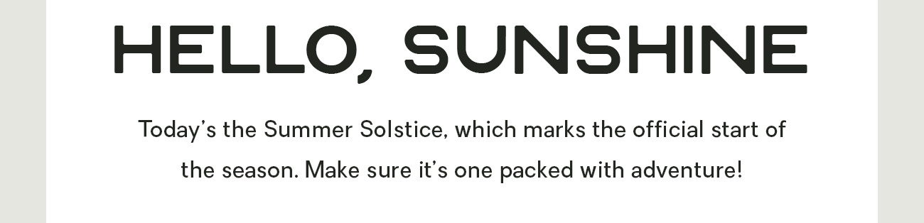 Hello, Sunshine