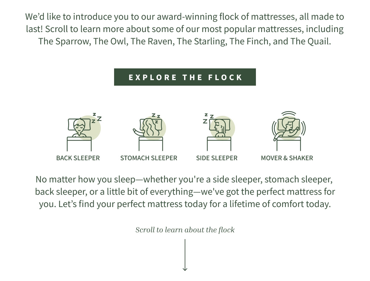 shop our award-winning mattresses
