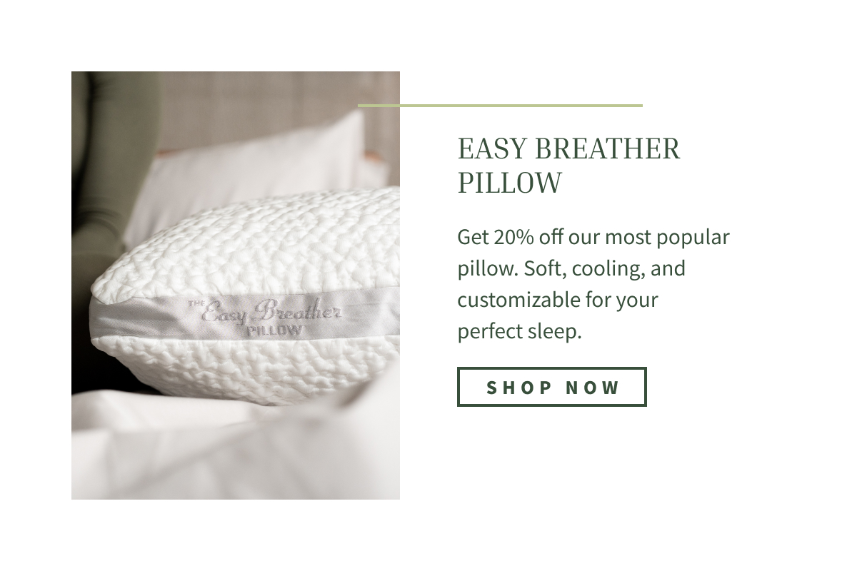 tap to shop 20% off easy breather pillow