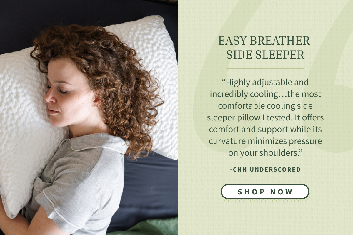 cnn underscored praise, tap to shop easy breather side sleeper