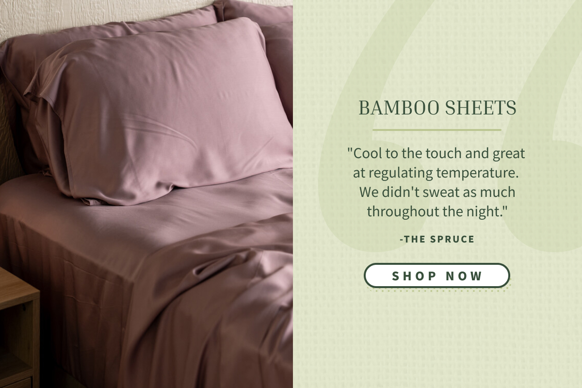 the spruce praise, tap to shop bamboo sheets