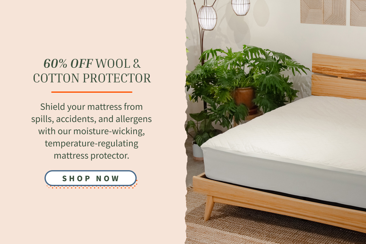 tap to shop 60% off wool & cotton protector