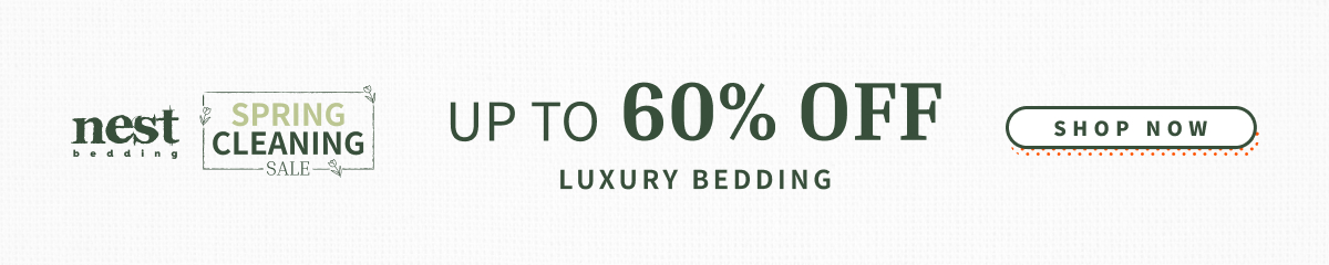 tap to shop 60% off luxury bedding