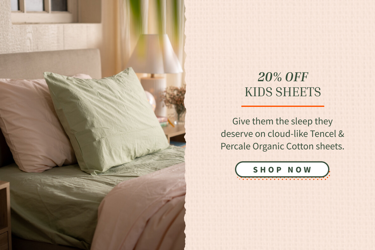 tap to shop 20% off kids sheets