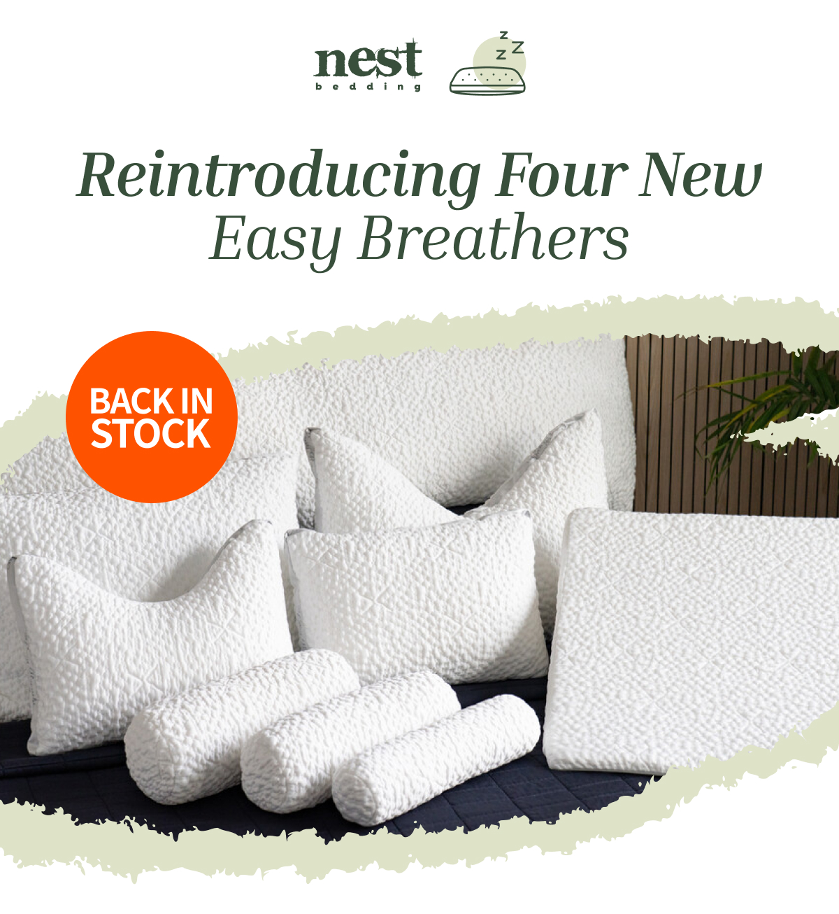 tap to shop new easy breather pillows - wedge, bolster, jr side sleeper, convertible body pillow kit